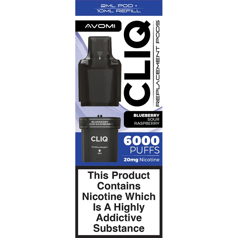 Blueberry Sour Raspberry Avomi CLIQ Pod & Refill 12ml