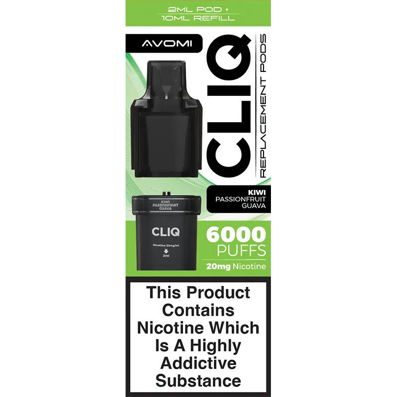 Kiwi Passionfruit Guava Avomi CLIQ Pod & Refill 12ml