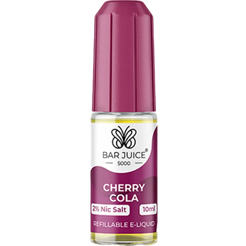 Cherry cola Bar Juice 5000 e-liquid on a white background
