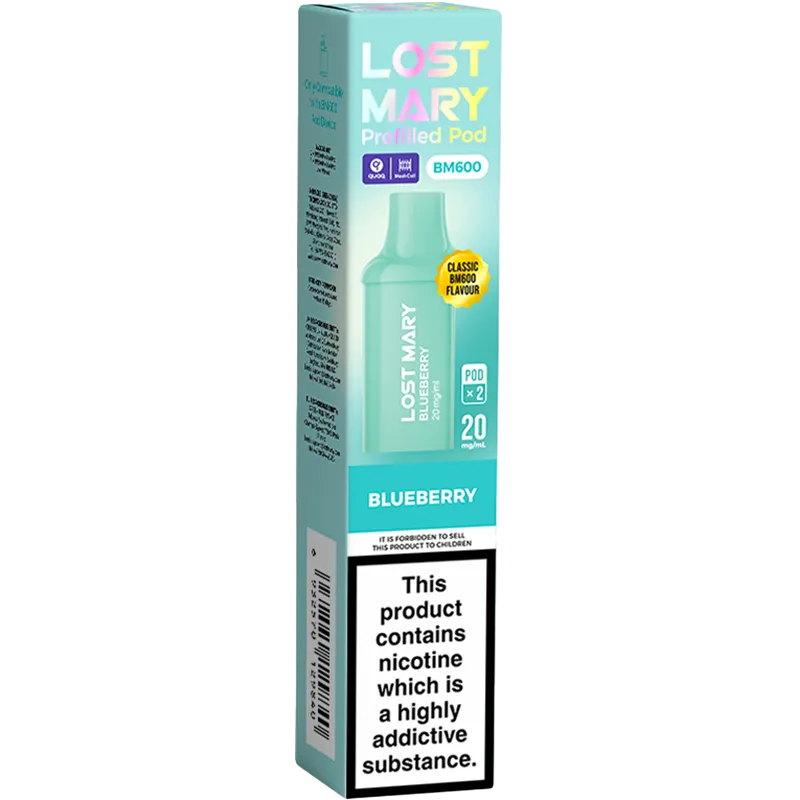 Blueberry Lost Mary BM600 Pods 2 Pack