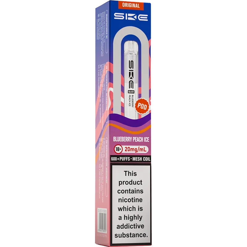 Blueberry Peach Ice SKE Crystal Bar Pod 2ml