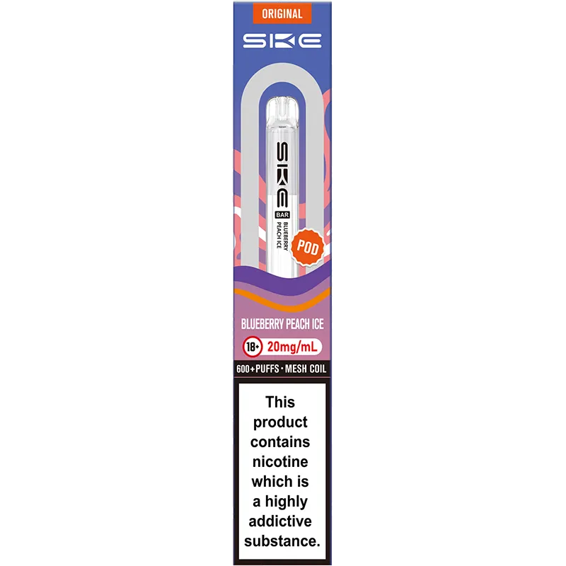 Blueberry Peach Ice SKE Crystal Bar Pod 2ml