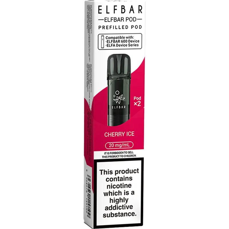 Cherry Ice Elf Bar 600 Pods 2 Pack