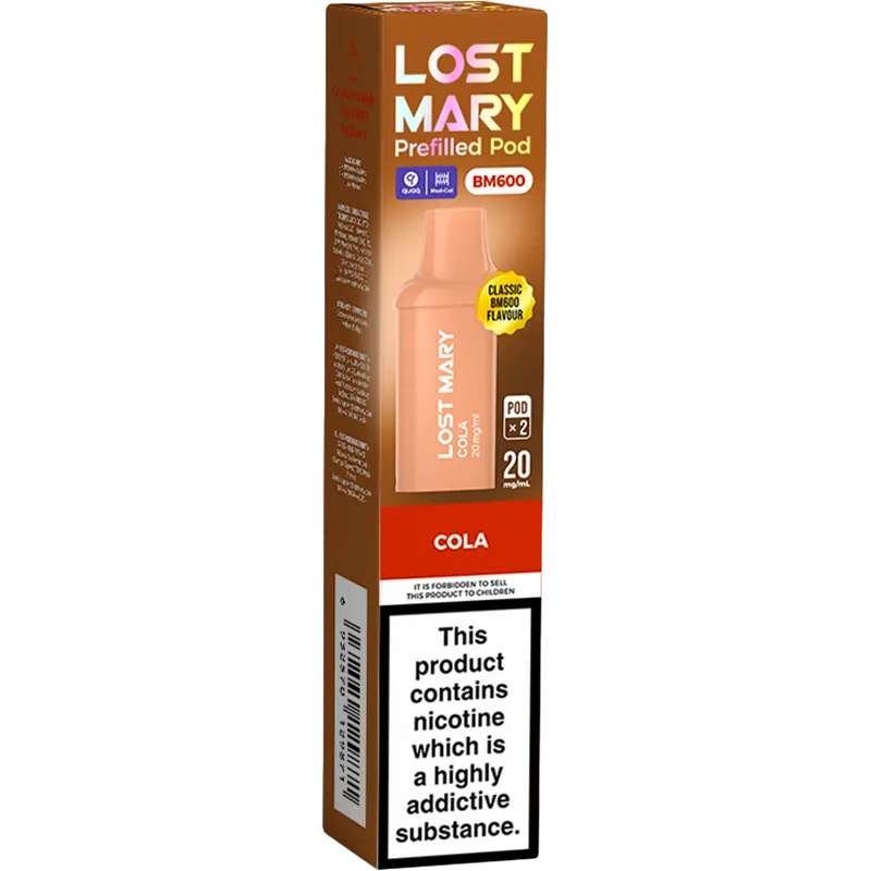 Cola Lost Mary BM600 Pods 2 Pack