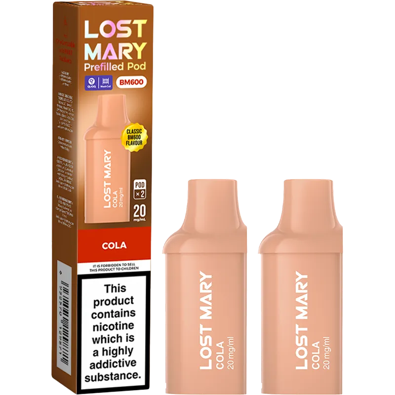 Cola Lost Mary BM600 Pods 2 Pack