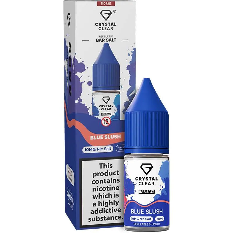 Crystal Clear Bar Salt Blue Slush E-Liquid 10ml