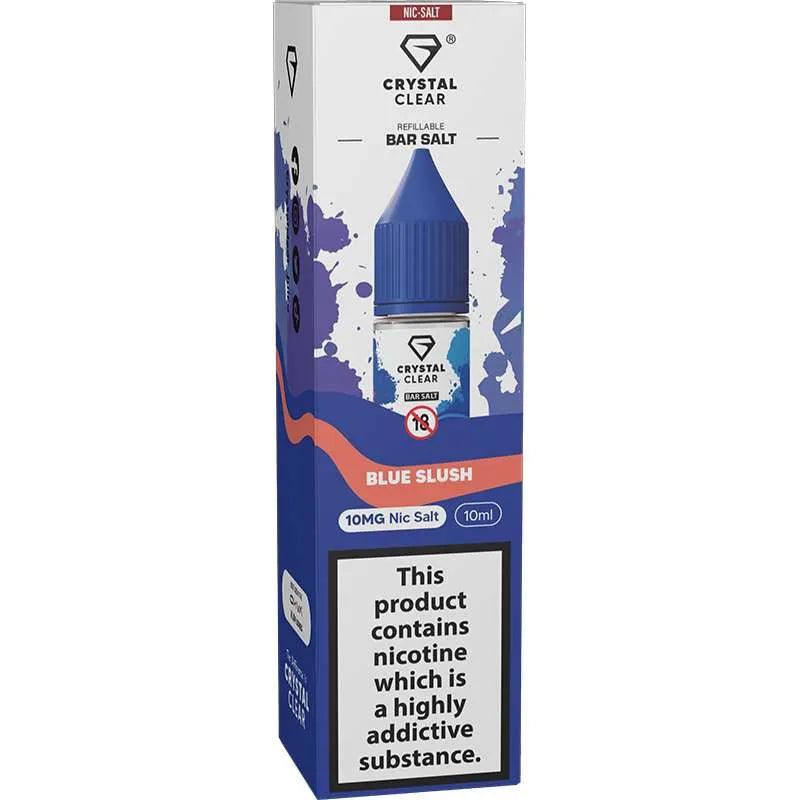 Crystal Clear Bar Salt Blue Slush E-Liquid 10ml