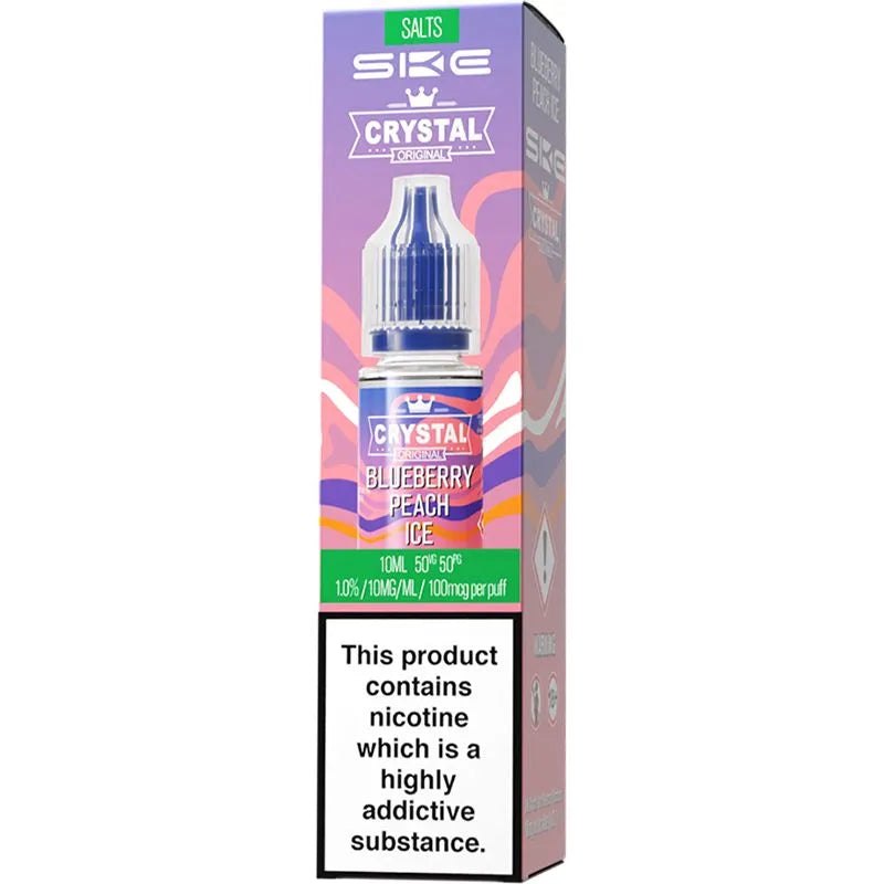 SKE Crystal Salts Blueberry Peach Ice E-Liquid 10ml
