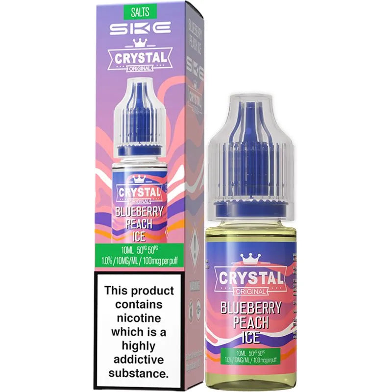 SKE Crystal Salts Blueberry Peach Ice E-Liquid 10ml