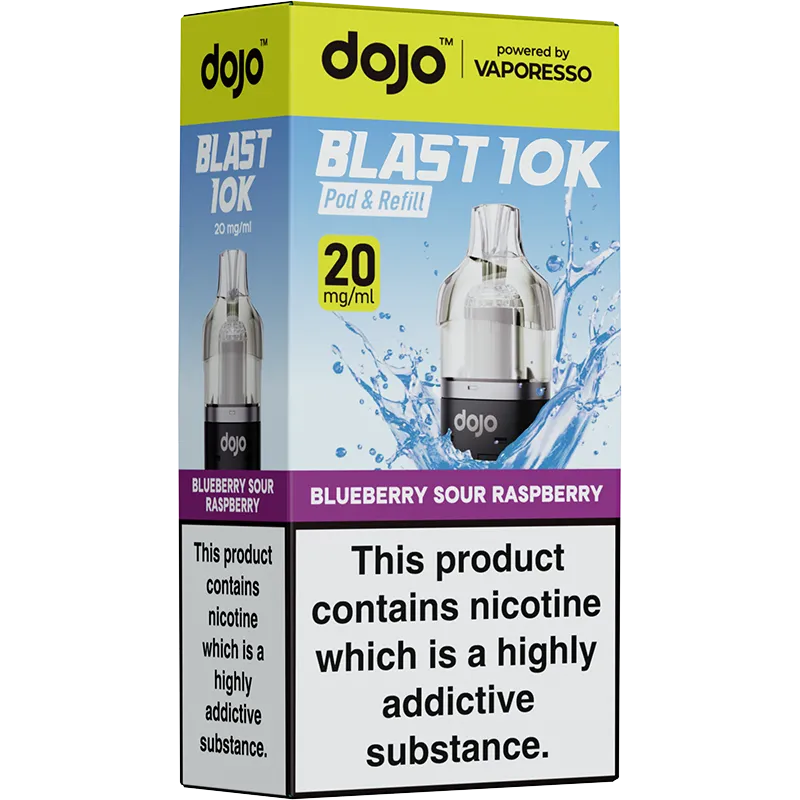 Blueberry Sour Raspberry DOJO Blast 10K Pod & Refill 10ml
