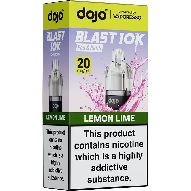 Lemon Lime DOJO Blast 10K Pod & Refill 10ml
