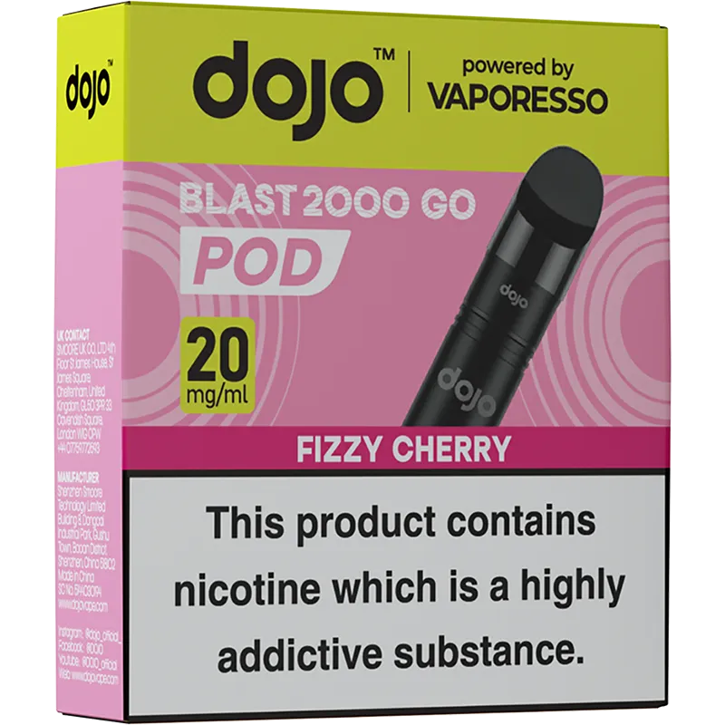 Fizzy Cherry DOJO Blast 2000 Go Pods 4ml