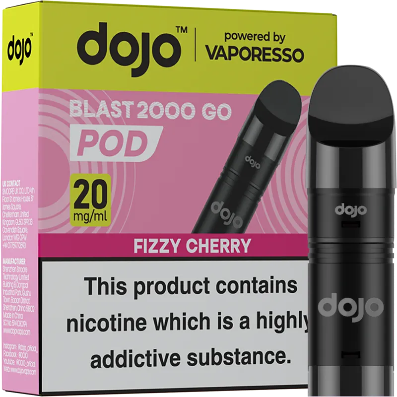 Fizzy Cherry DOJO Blast 2000 Go Pods 4ml