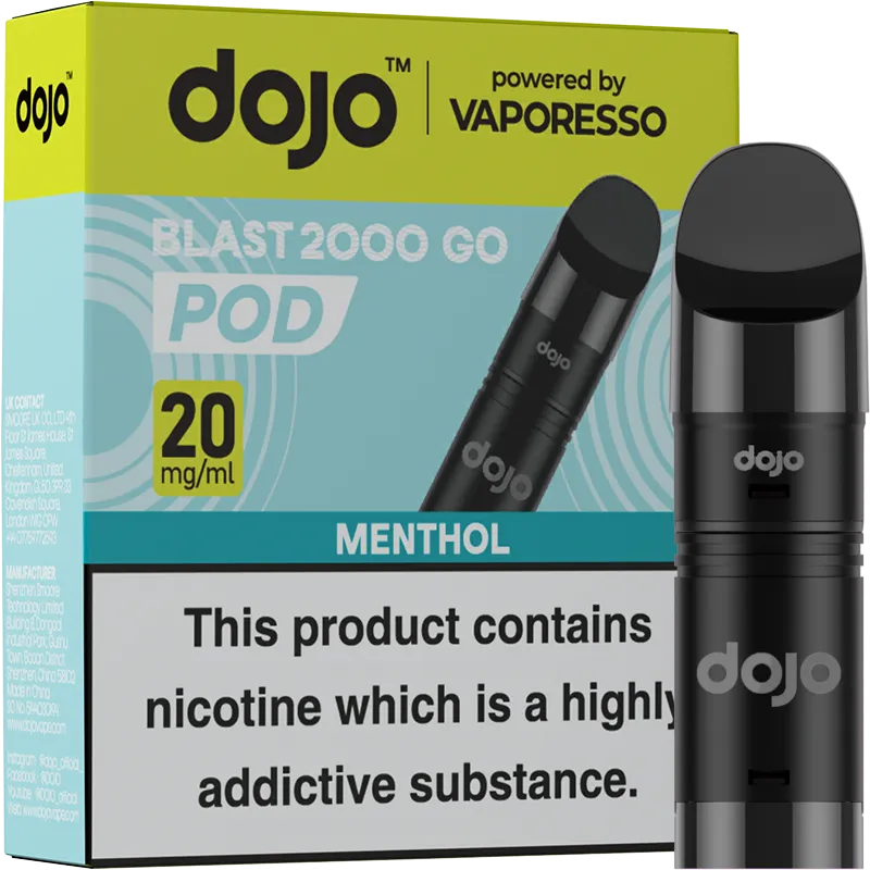 Menthol DOJO Blast 2000 Go Pods 4ml