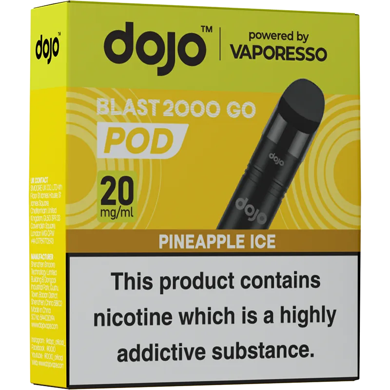 Pineapple Ice DOJO Blast 2000 Go Pods 4ml
