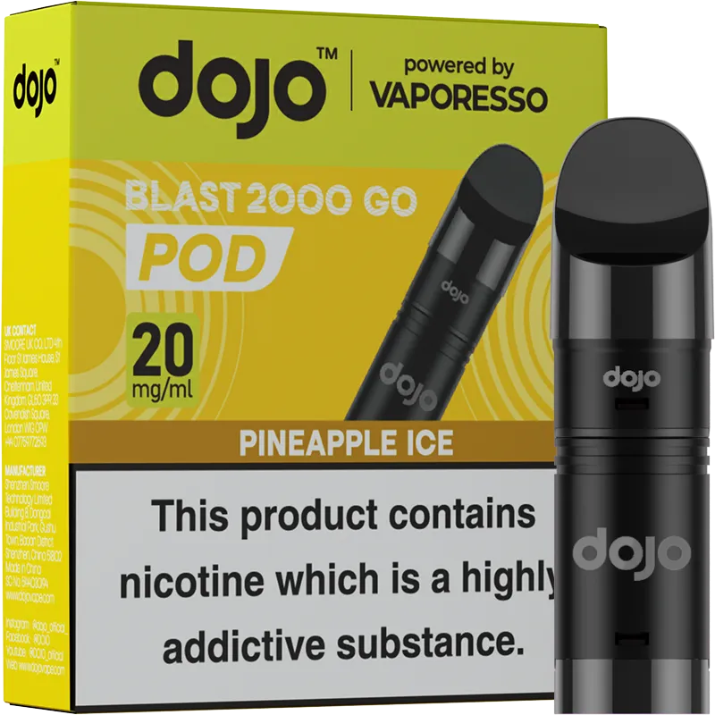 Pineapple Ice DOJO Blast 2000 Go Pods 4ml
