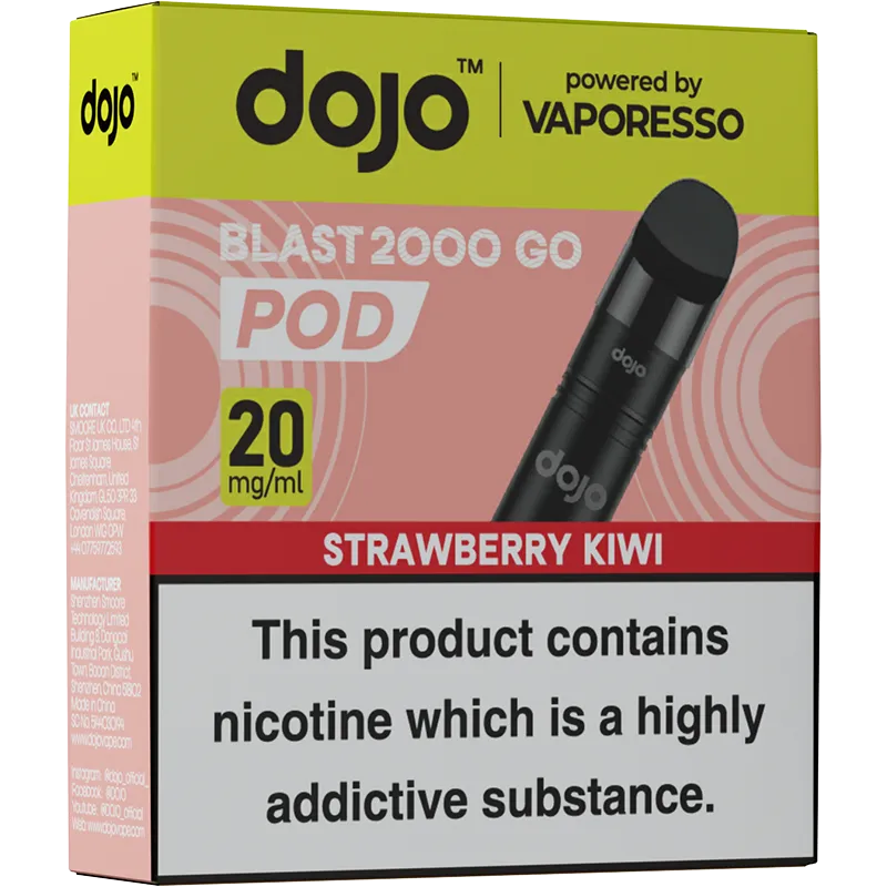 Strawberry Kiwi DOJO Blast 2000 Go Pods 4ml