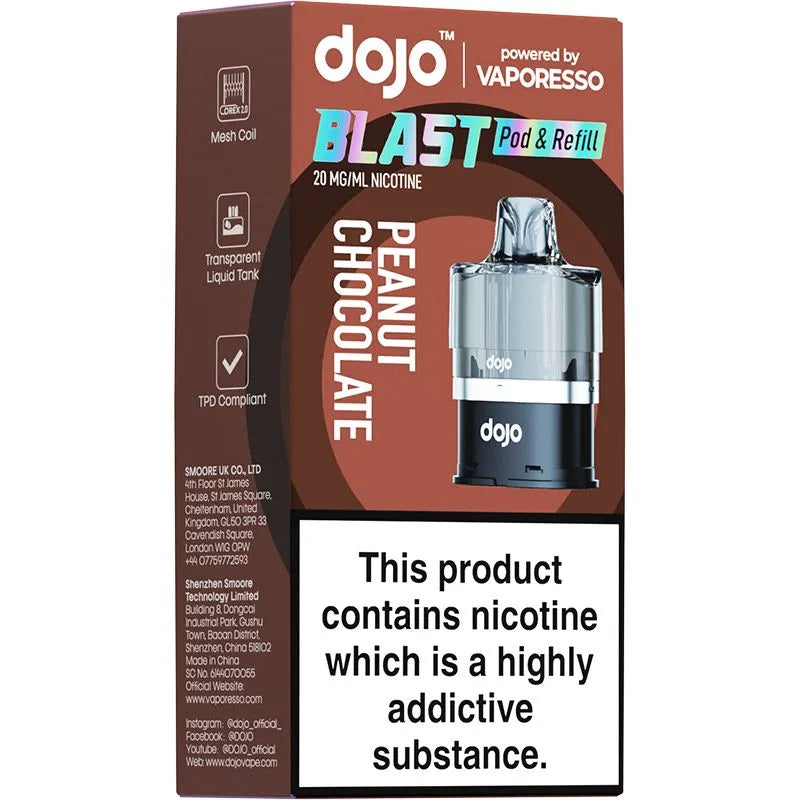 Peanut Chocolate DOJO Blast 6000 Pod & Refill