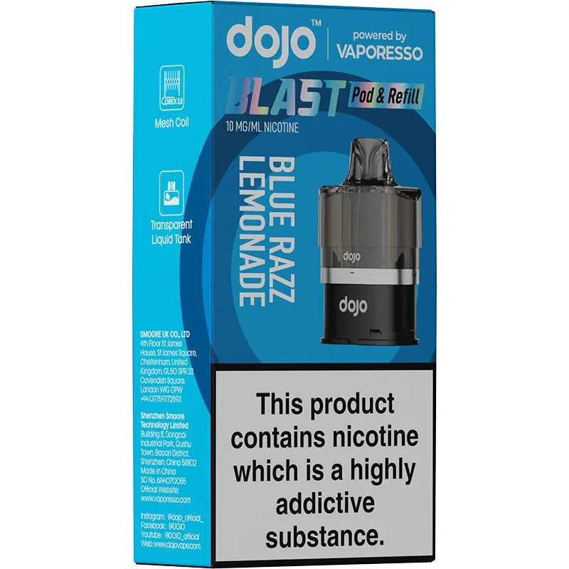 Blue Razz Lemonade DOJO Blast 6000 Pod & Refill