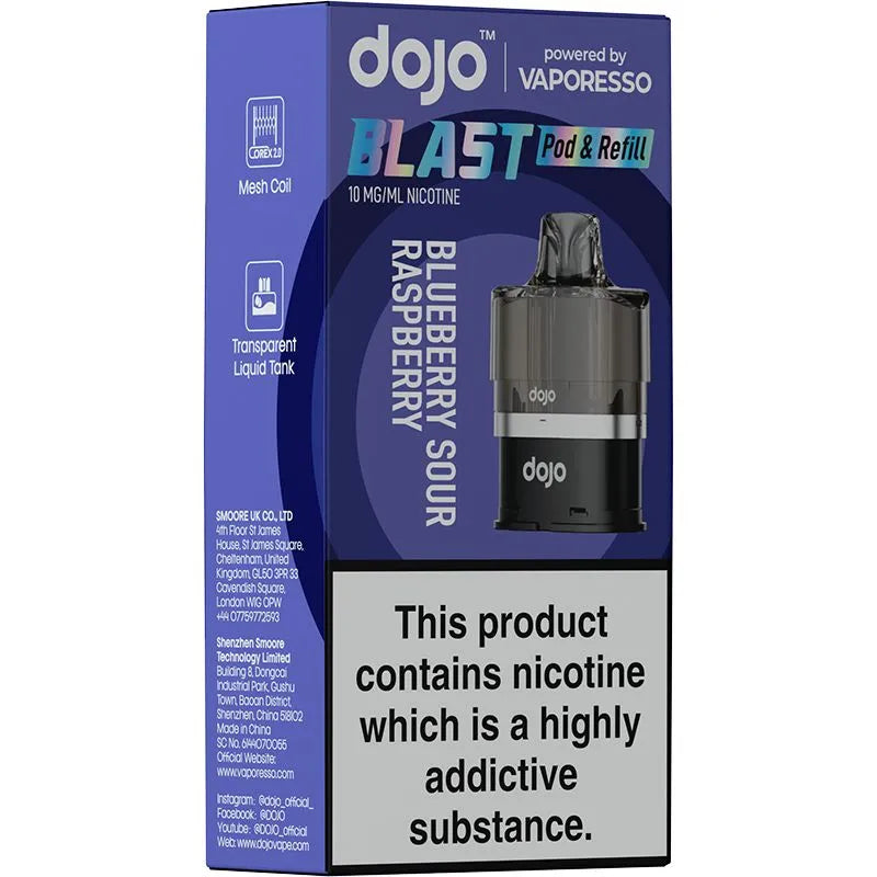 Blueberry Sour Raspberry DOJO Blast 6000 Pod & Refill