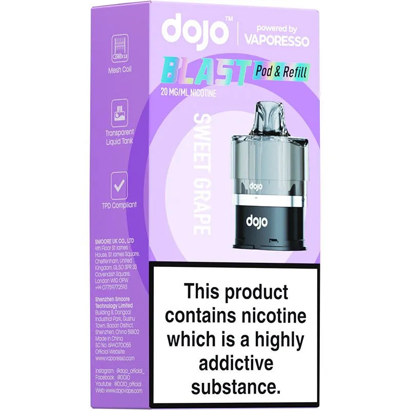 Sweet Grapes DOJO Blast 6000 Pod & Refill
