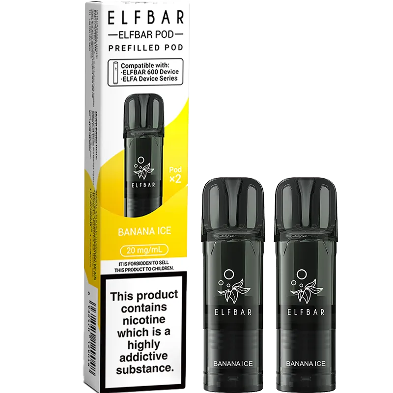 Banana Ice Elf Bar 600 Pods 2 Pack