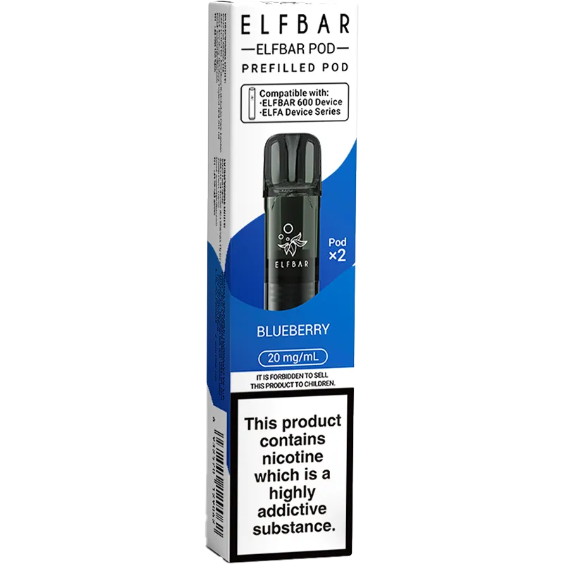 Blueberry Elf Bar 600 Pods 2 Pack