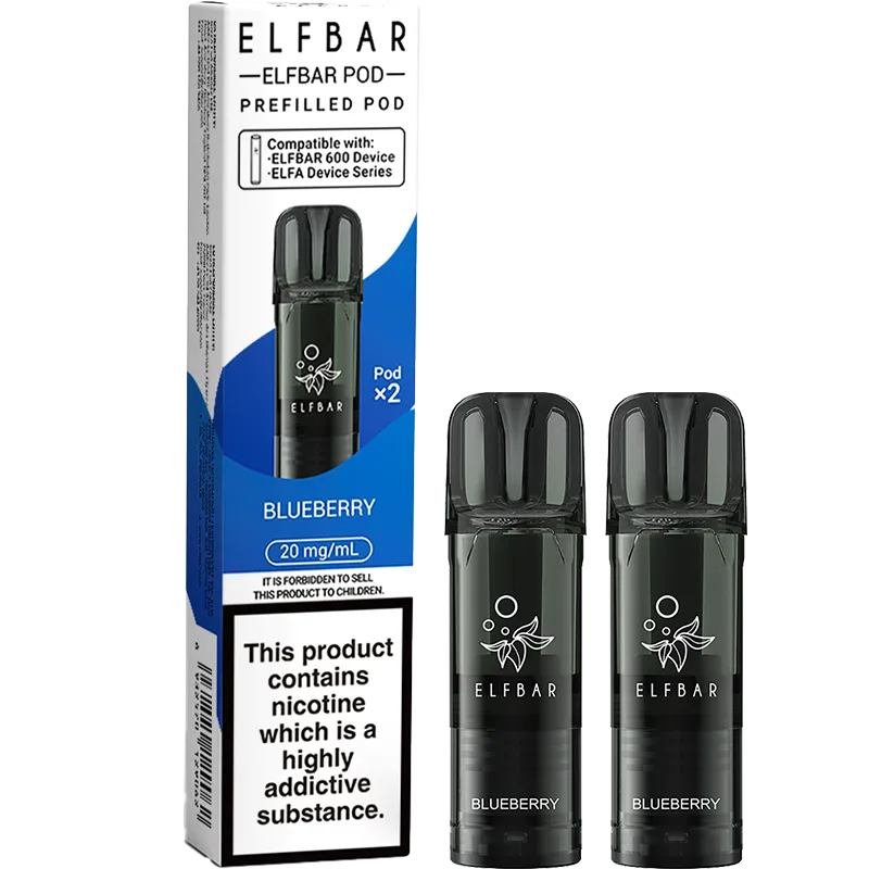 Blueberry Elf Bar 600 Pods 2 Pack