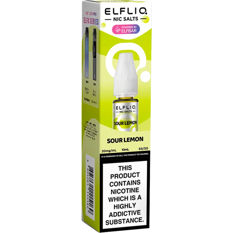 ELFLIQ by Elf Bar Sour Lemon E-Liquid 10ml