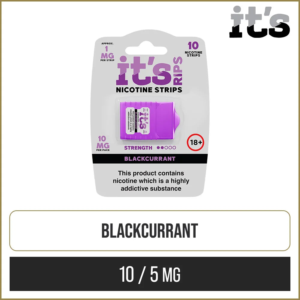 It's RIPS Blackcurrant Nicotine Strips 10 Pack