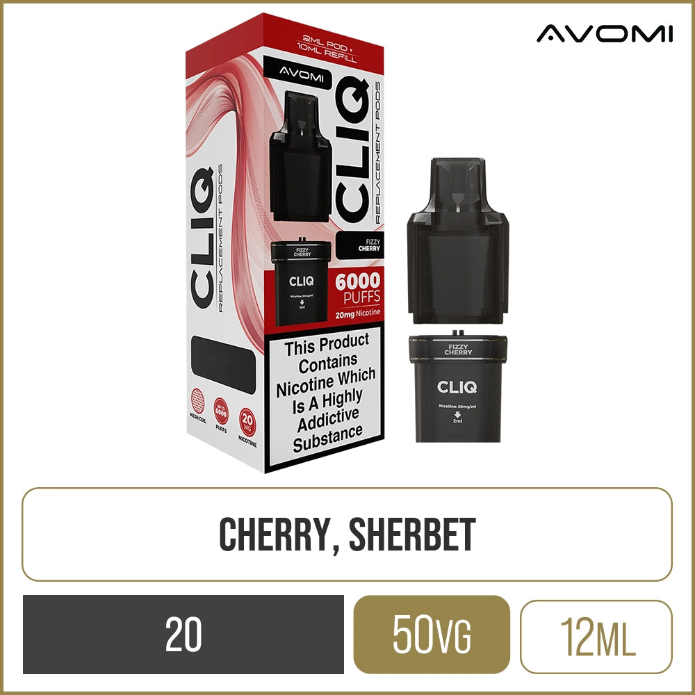 Fizzy Cherry Avomi CLIQ Pod & Refill 12ml