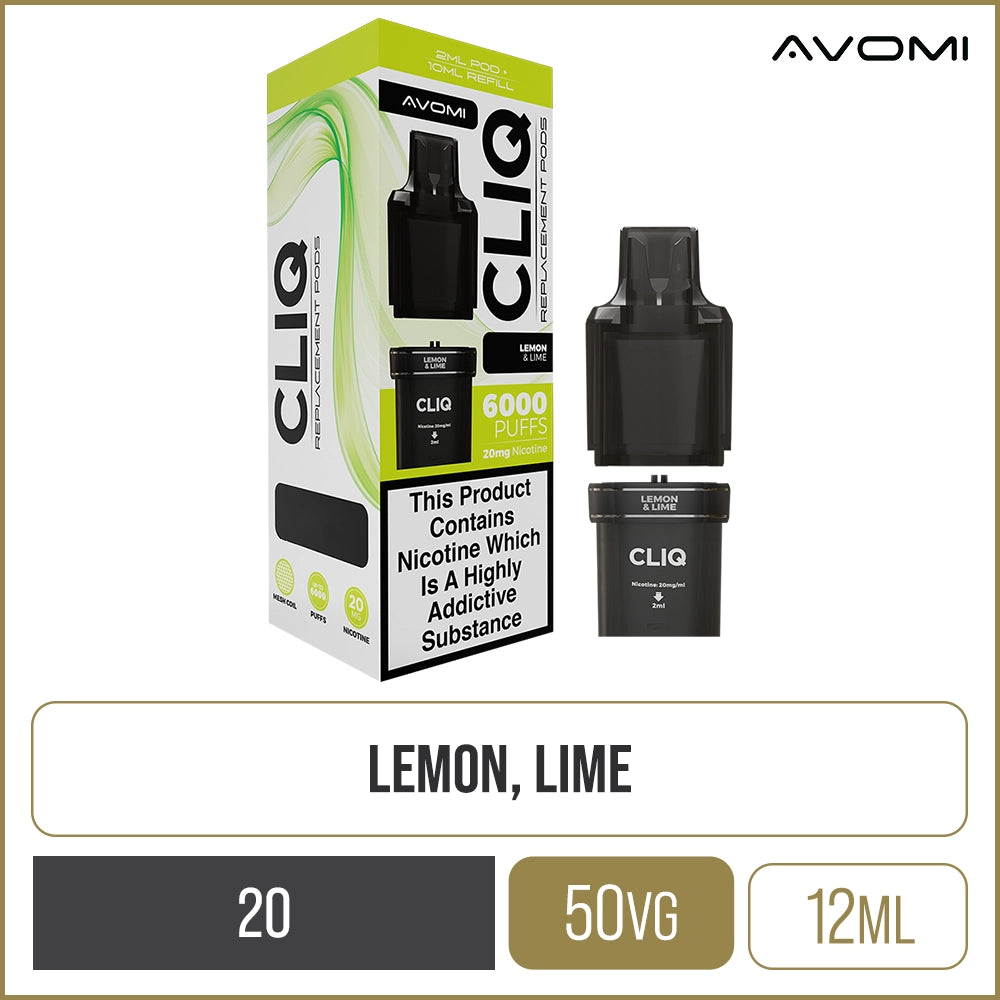 Lemon & Lime Avomi CLIQ Pod & Refill 12ml