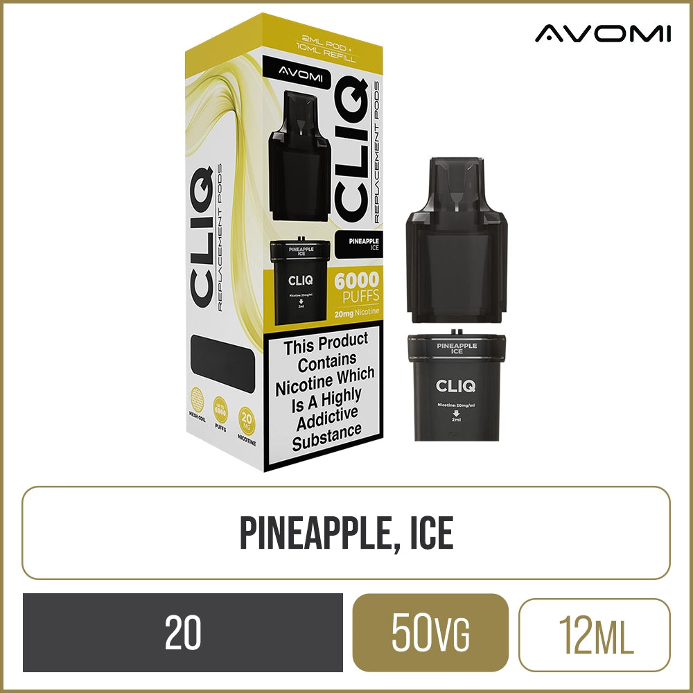 Pineapple Ice Avomi CLIQ Pod & Refill 12ml