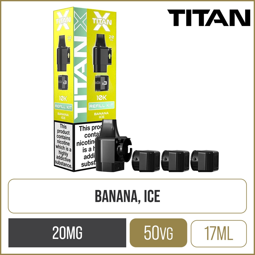 Banana Ice Titan X Pod & Refill 17ml
