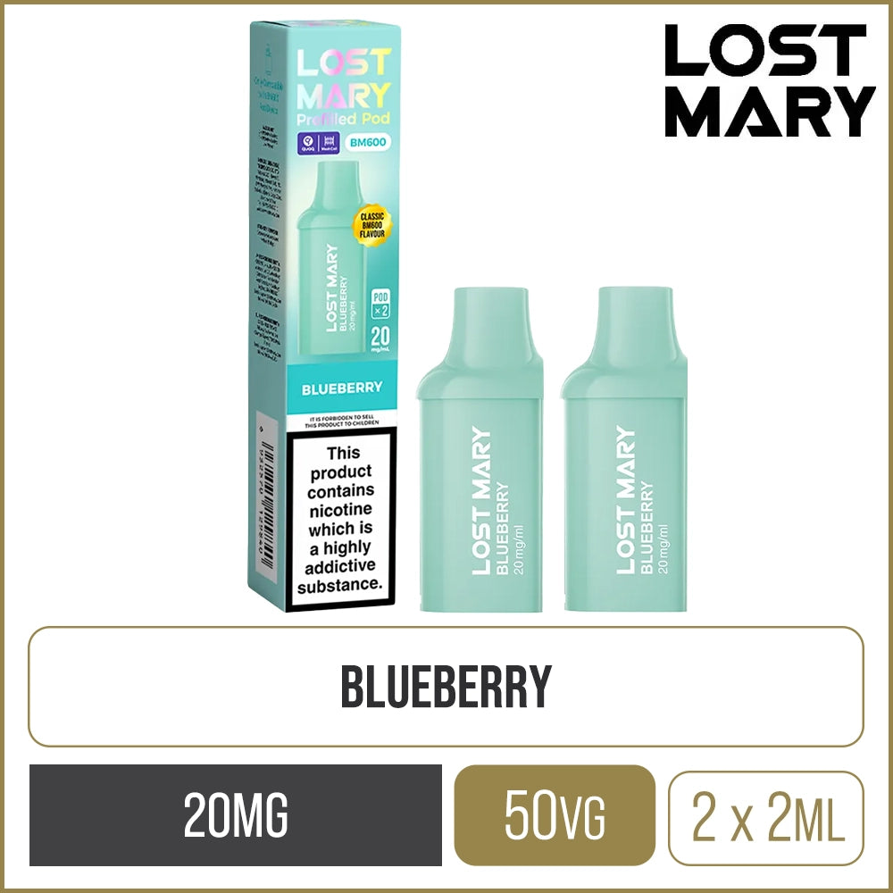 Blueberry Lost Mary BM600 Pods 2 Pack