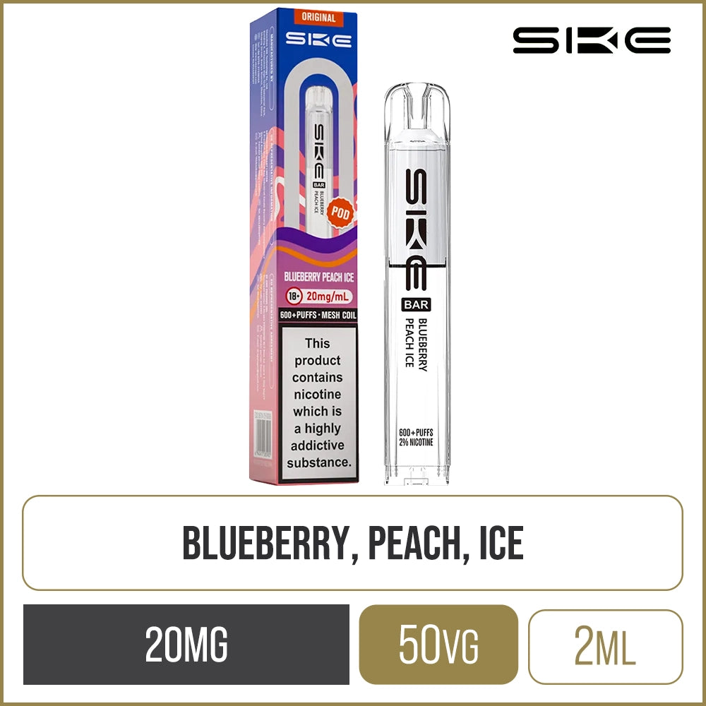 Blueberry Peach Ice SKE Crystal Bar Pod 2ml