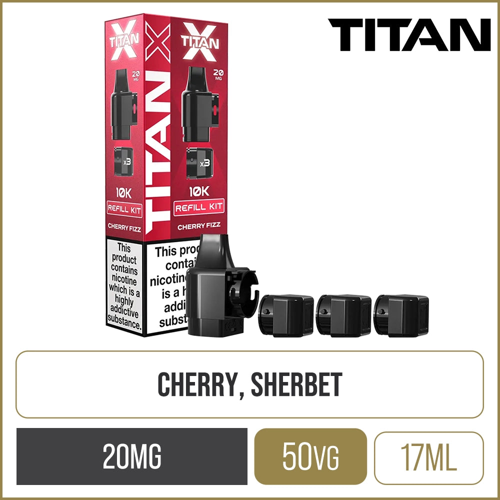 Cherry Fizz Titan X Pod & Refill 17ml