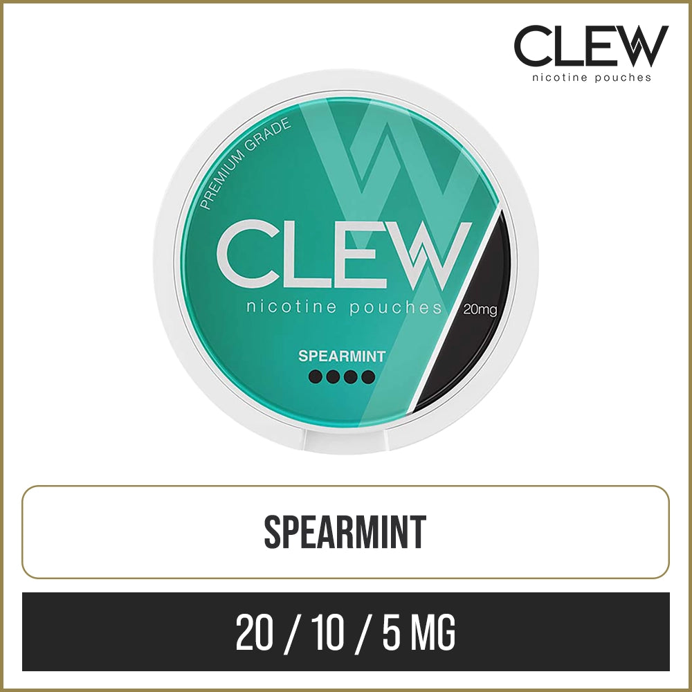 CLEW Spearmint Nicotine Pouches 20 Pack