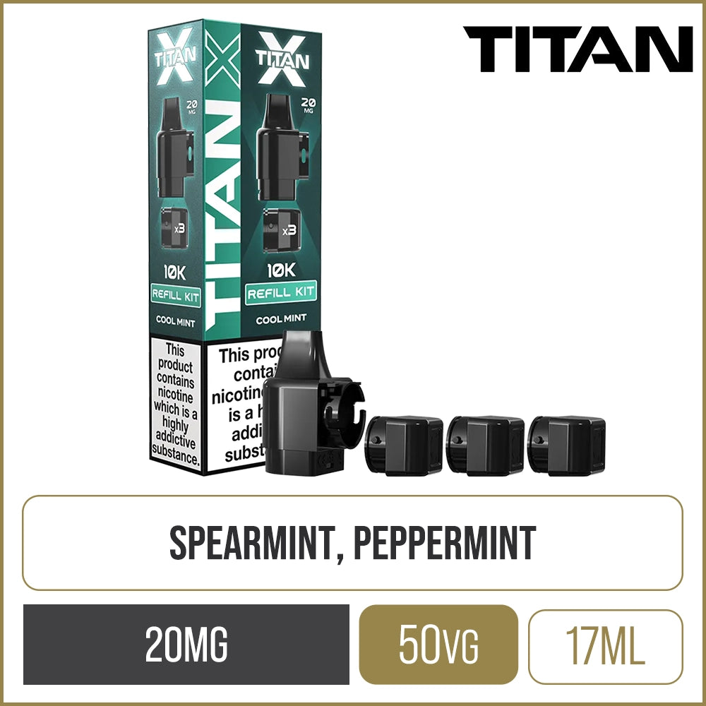 Cool Mint Titan X Pod & Refill 17ml