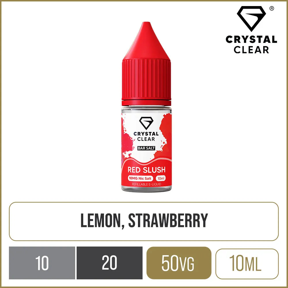 Crystal Clear Bar Salt Red Slush E-Liquid 10ml