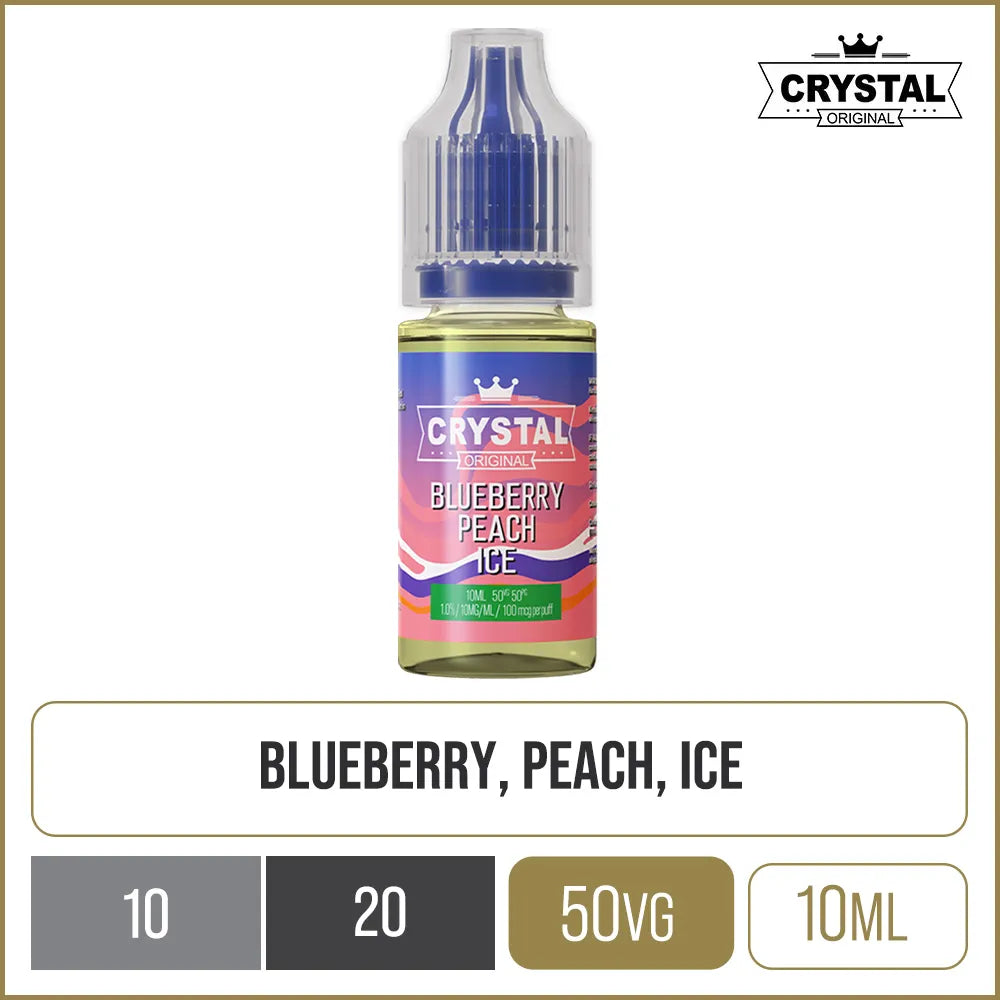 SKE Crystal Salts Blueberry Peach Ice E-Liquid 10ml