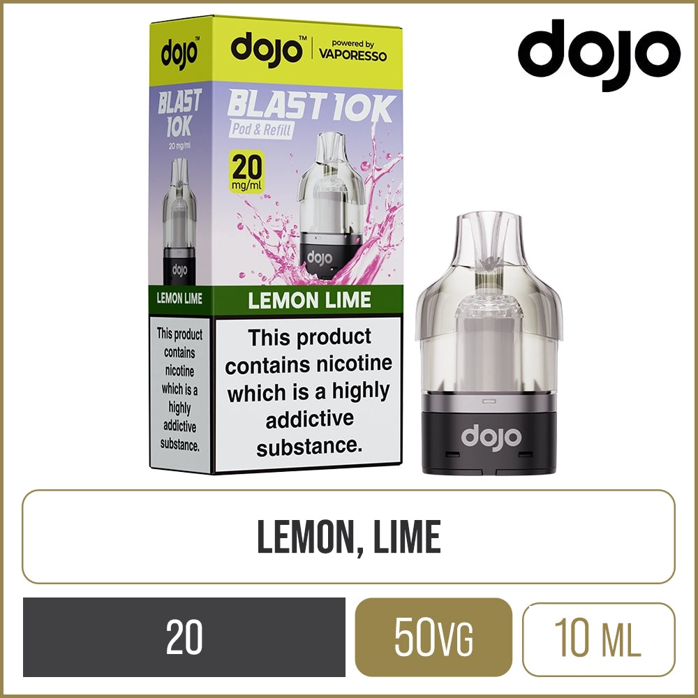 Lemon Lime DOJO Blast 10K Pod & Refill 10ml