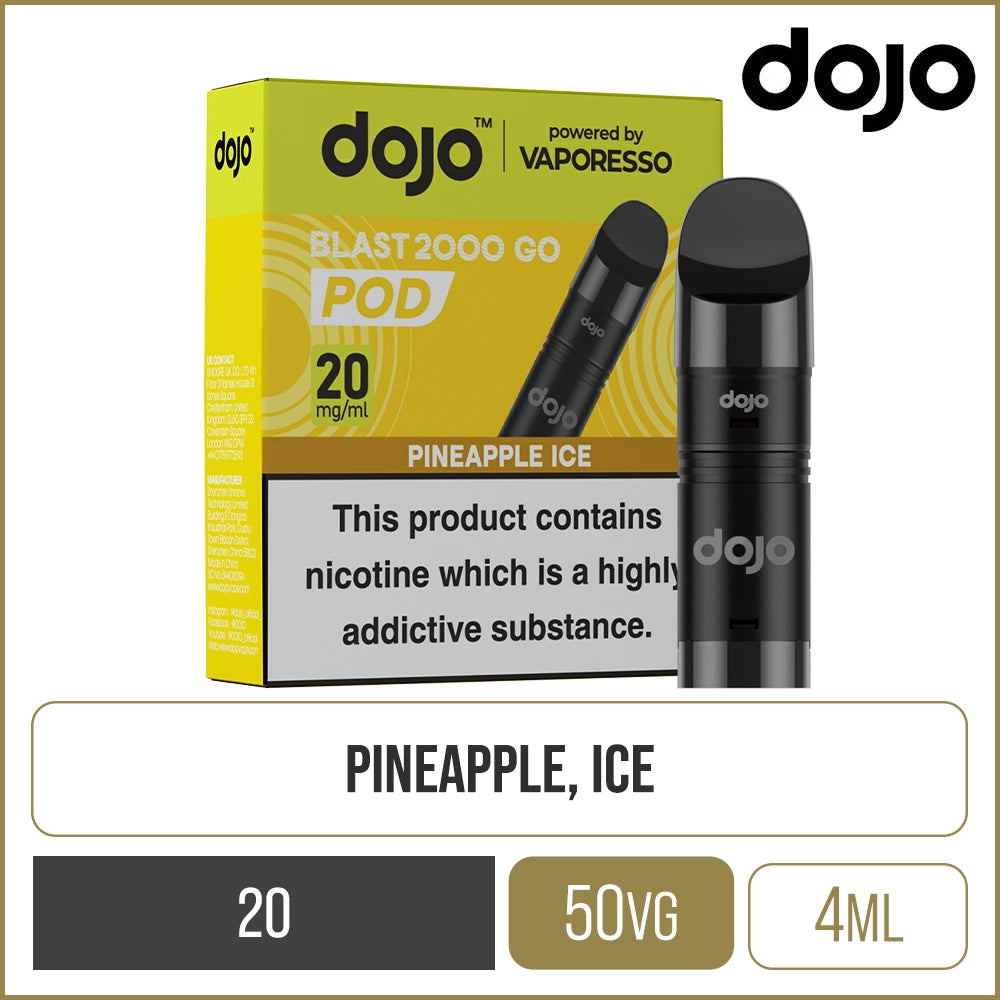 Pineapple Ice DOJO Blast 2000 Go Pods 4ml