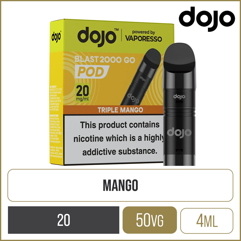 Triple Mango DOJO Blast 2000 Go Pods 4ml