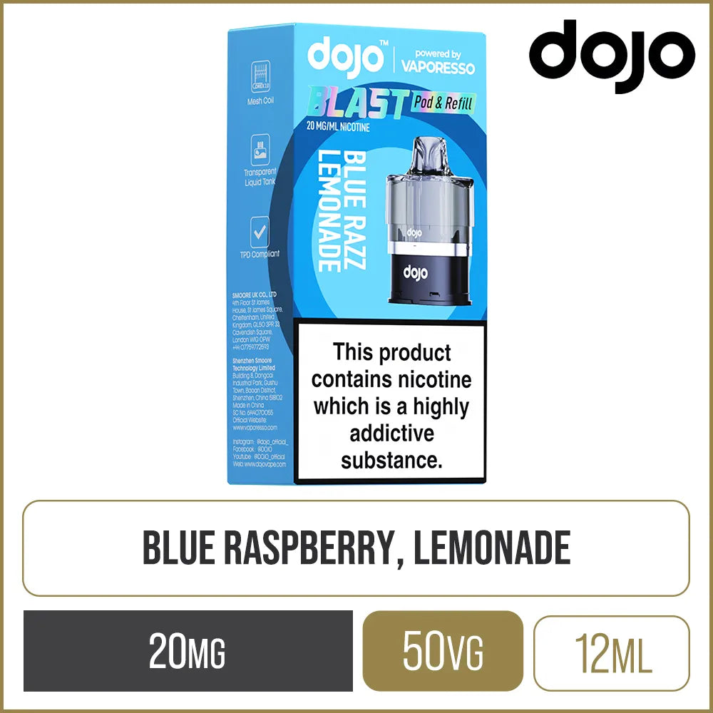 Blue Razz Lemonade DOJO Blast 6000 Pod & Refill