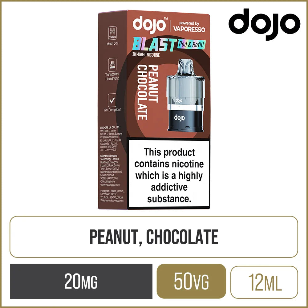 Peanut Chocolate DOJO Blast 6000 Pod & Refill