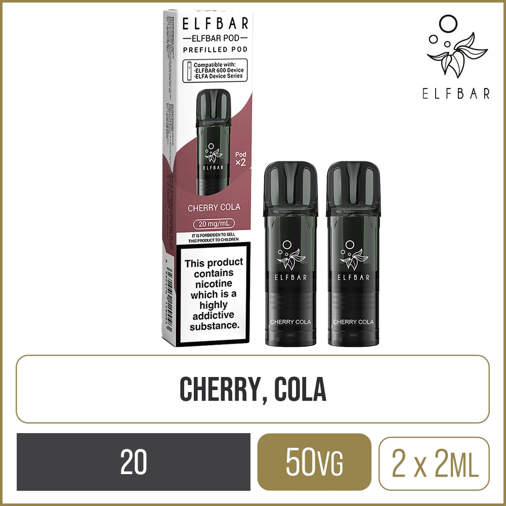 Cherry Cola Elf Bar 600 Pods 2 Pack