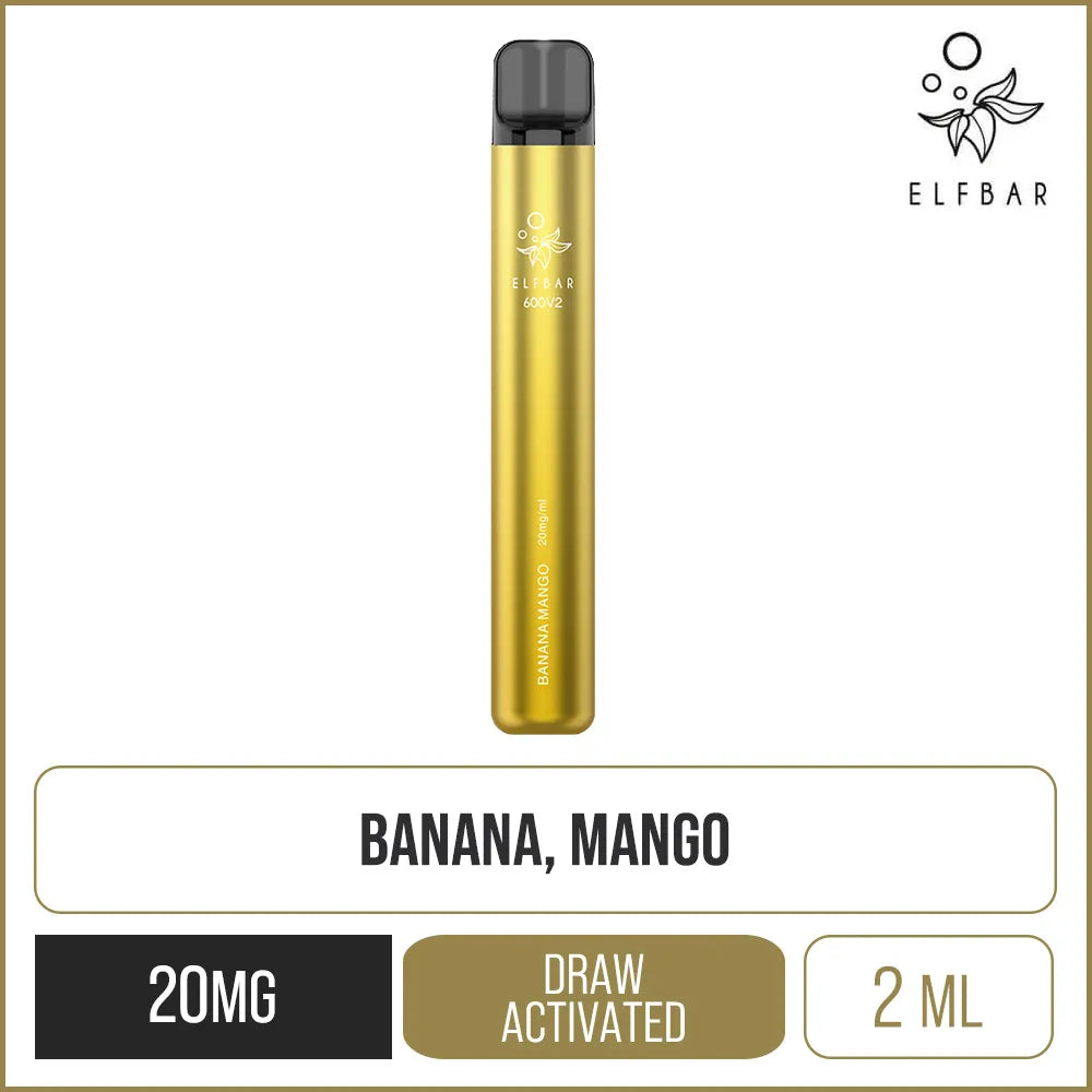 Elf Bar 600V2 Banana Mango Disposable Vape