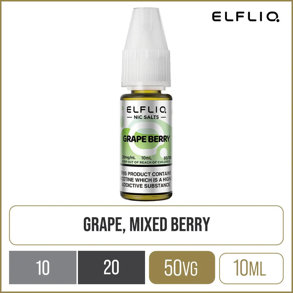 ELFLIQ by Elf Bar Grape Berry E-Liquid 10ml