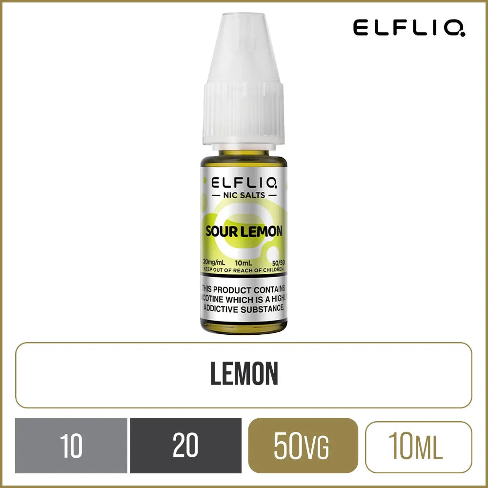 ELFLIQ by Elf Bar Sour Lemon E-Liquid 10ml